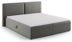 Sivá boxspring posteľ s úložným priestorom 180x200 cm Arendal – Cosmopolitan Design