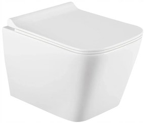 Mexen TEO RIMLESS wc misa závesná so sedátkom + bidet TEO, biela, 30850700+35855100