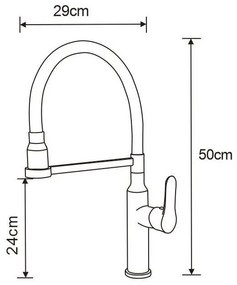 Mexen Edna - Vysoká batéria/drezová, šedá/biela, 672900-62