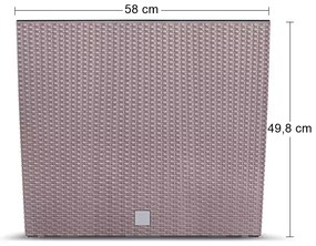 Plastový kvetináč DRC600T 60 cm - mocca