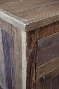 Hnedá komoda Grimaud z recyklovaného dreva s dvierkami a zásuvkami Nature – 160*46*105 cm