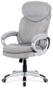 BONTEC Kancelárske kreslo, hojdací mechanizmus, šedá látka, KA-G198 GREY2 Farba: Strieborná
