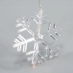 Nexos 86334 Svetelný záves vločky, 8 LED, teplo-biela
