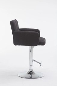 Barová stolička DS1038899 látka - Čierna