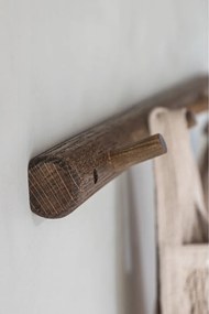 Hnedý nástenný vešiak z dubového dreva 72 cm Roots – Mette Ditmer Denmark
