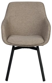 Béžové čalúnené jedálenské kreslá v súprave 2 ks Alison – Rowico