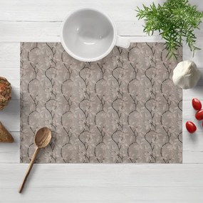 Biante Dekoračné prestieranie na stôl PML-086 Popínavé vetvičky na hnedosivom 35x45 cm