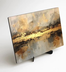 DUBLEZ | Luxusný abstraktný obraz - Zlatý dotyk