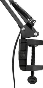 Toolight Toolight, JNH043-1TD, stolná lampa 2v1 s podstavcom a svorkou, 1× E27, čierna, OSW-56234