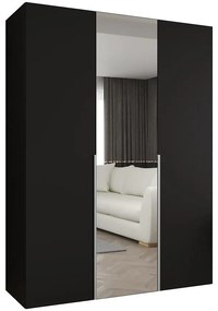Skriňa Alicante II 150 čierna/strieborný