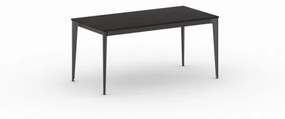 Kancelársky stôl PRIMO ACTION, čierna podnož, 1600 x 800 mm, wenge