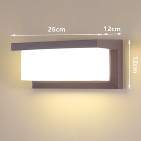 Brilagi - LED vonkajšie nástenné svietidlo BRICKY LED/12W/230V hnedá IP54
