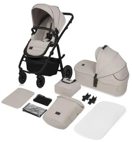 Lionelo - Kombinovaný kočík 2v1 AMBER PLUS Béžový piesok