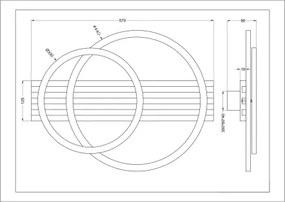Zuma Line C230617002B - LED stropné svietidlo SERANA LED/40W/230V