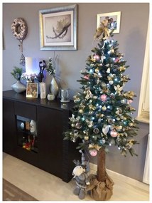 Dekorstudio Umelý Vianočný stromček na pni 3D Smrek 180cm