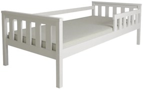 Detská posteľ MONTY 90 x 200 cm, biela Rošt: S lamelovým roštom, Matrac: Matrac Coco Maxi 20 cm