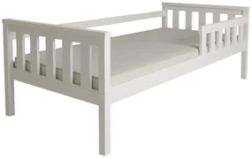 Detská posteľ MONTY 90 x 200 cm, biela Rošt: S latkovým roštom, Matrac: Matrac Coco Maxi 20 cm