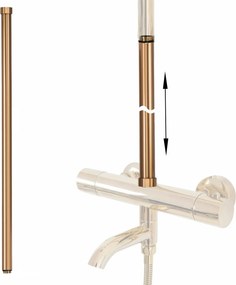 Predĺženie pre vaňovú/sprchovú súpravu REA ø 22 mm - 60 cm, kartáčovaná meď