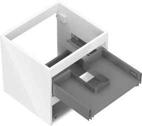 Mexen Box-A, závesná skrinka 50 cm, 2 zásuvky, biela lesklá, 91AX0-0500-470-2-00