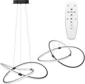 Toolight Toolight, LED závesné svietidlo APP1193-CP, čierna, OSW-40024