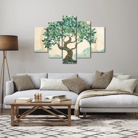 Obraz – Elegantná mozaika so stromom (150x105 cm)