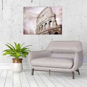 Sklenený obraz - Koloseum, Rím, Taliansko (70x50 cm)