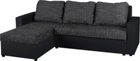 XXXLutz ROHOVÁ SEDAČKA, textil, kompozitné drevo, čierna P & B - Sedačky - 000044001605