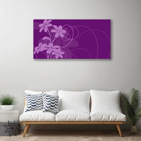 Obraz Canvas Abstrakcja kvety art 140x70 cm