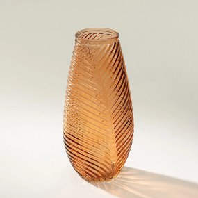 Sklenená váza Leaf I 13x10x29 cm