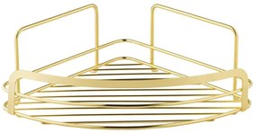 Erga NIAGARA, rohová polička na prísavky, zlatá lesklá, ERG-07443