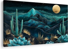 Obraz - Tyrkysová noc (90x60 cm)