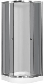 Štvrťkruhový Sprchový kút A1900 80/185 Grafit