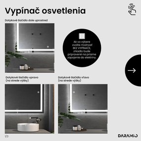 Zrkadlo s LED osvetlením F2