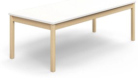 Stôl DECIBEL, 1800x800x590 mm, akustický HPL - biela