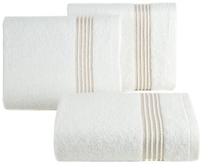 BAVLNENÝ UTERÁK LILA 70X140 CM BIELA