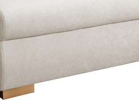 Rohová sedačka Helvetius, krémová látka