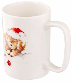 Altom Porcelánový hrnček Xmas Dog D, 300 ml