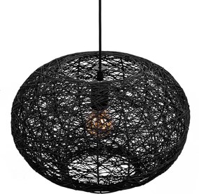 Toolight Toolight, stropné svietidlo 40cm 1xE27 APP1321-1CP, čierna, OSW-02695