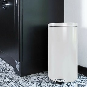 Alda Pedálový odpadkový kôš Freedom Fresh 30 l, biela, 30 l