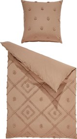 XXXLutz POSTEĽNÁ BIELIZEŇ, renforcé, hnedá, 135/200 cm Ambiente - Online Only bytové doplnky - 004562021603