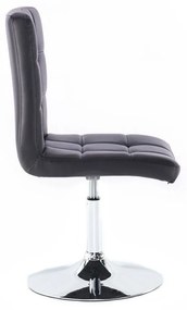 LuxuryForm DESIGN Stolička TOLEDO na striebornom tanieri - čierna