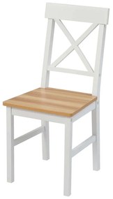 Jedálenský set 4x stolička + stôl Catini KAMPALI - Biela