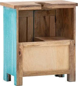 furniture-nabytek.cz - Masívna skrinka pod umývadlo Santa Cruz, Holz - Mango, modrá