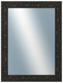 DANTIK - Zrkadlo v rámu, rozmer s rámom 60x80 cm z lišty PRAHA čierna (2753)
