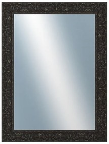 DANTIK - Zrkadlo v rámu, rozmer s rámom 60x80 cm z lišty PRAHA čierna (2753)