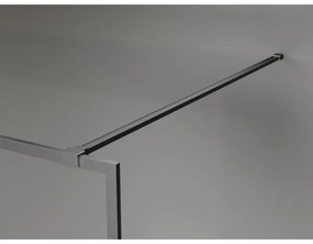 Mexen, Mexen Kioto-XF sprchová stena s rámom 70 x 202 cm, priehľadná 10 mm, pištoľovo sivá kartáčovaná - 800-070-104-66-00-X