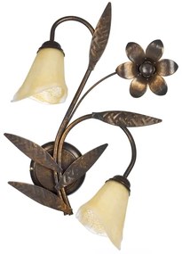 ONLI - Nástenné svietidlo ALGA 2xE14/6W/230V bronzová