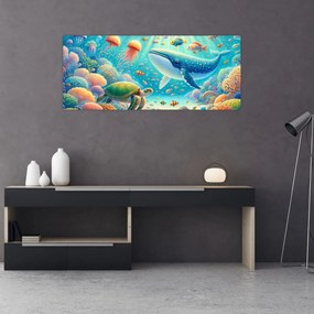 Obraz - Svet pod hladinou (120x50 cm)