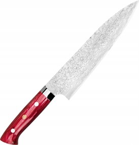 Takeshi Saji Red Turquoise R2 Japonský ostrý kuchynský nôž šéfkuchára 21 cm