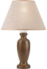 Lamkur Stolná lampa AMFORA 1xE27/60W/230V tmavohnedá/buk LN-1.D/ORZ